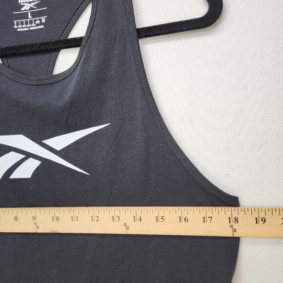 Reebok Womens Tank Top Size Large Black Performance Training Racerback Top - Picture 6 of 12